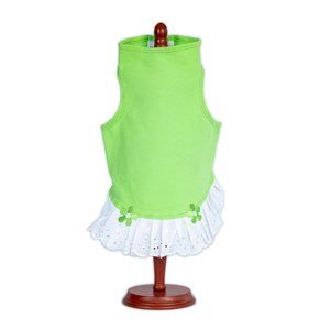 Lime Jersey Dog Dress Size Large